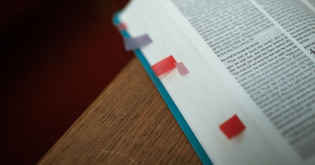 The Red Words in Your Bible Were Added in 1899
